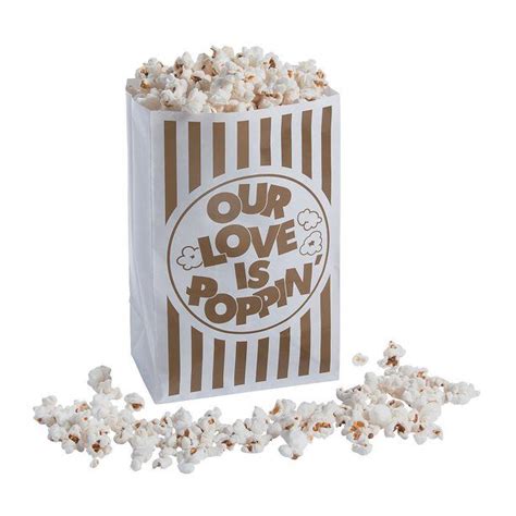 Love Is Poppin Popcorn Bags Dz Party Supplies 12 Pieces In 2020 Wedding