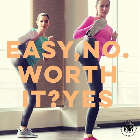 Easy No Worth It Yes Motivational Quote For Group Fitness And Dance