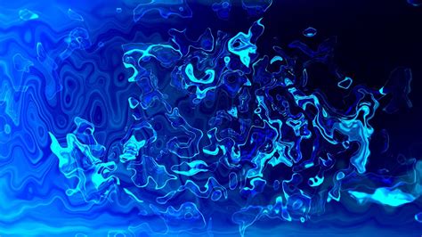 Liquid Blue Abstract Ocean Background Video Footage Screensaver