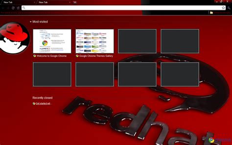 Red Hat Linux Chrome Theme By Strychnine8301 On Deviantart