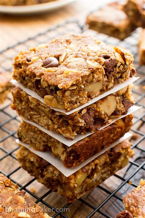 I love all things chocolate chips and bars and put together a list of my top 50 cookie recipes just for you! Peanut Butter Chocolate Chip Oatmeal Breakfast Bars (Vegan ...