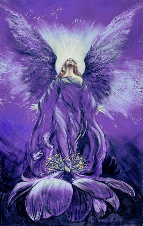 Purple Angel Stock Illustration Illustration Of Angels 16152834