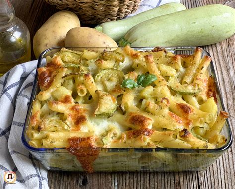 Pasta Al Forno Con Zucchine E Patate Primo Piatto Senza Besciamella