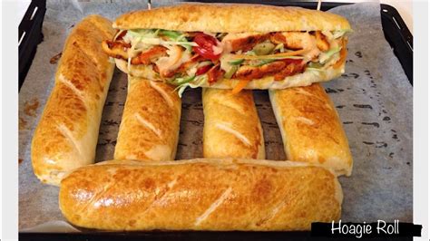 Homemade Hoagie Roll Sandwich Roll With Easy Step Youtube