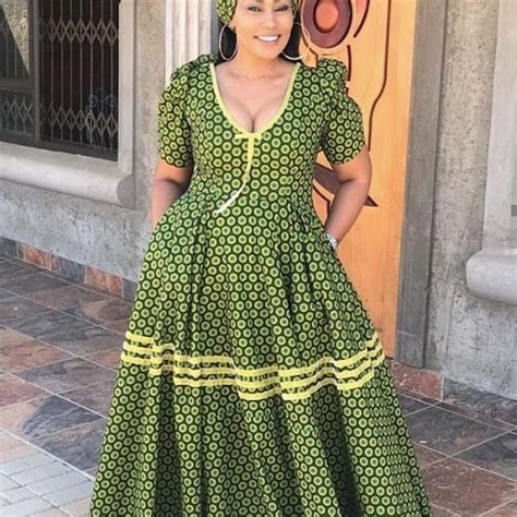 Latest South African Shweshwe Dress Styles For Ladies 2023 Asoebi Guest