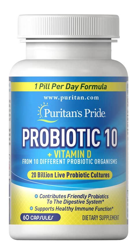 probiotic   vitamin  supplement  capsules puritans pride