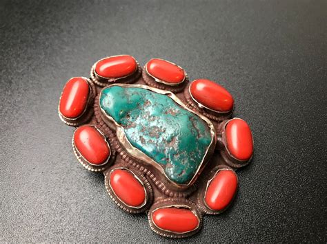 Tibetan Turquoise Coral Ethnic Jewelry Handmade Nepal Etsy
