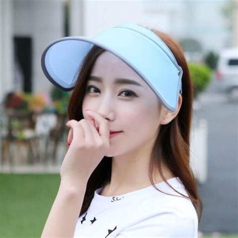 Sun Visors Skin Caps Spot Korean Sun Hat Lady Retractable Random Color