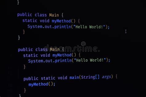 Programming Code Abstract Screen Of Software Developer Computer Script