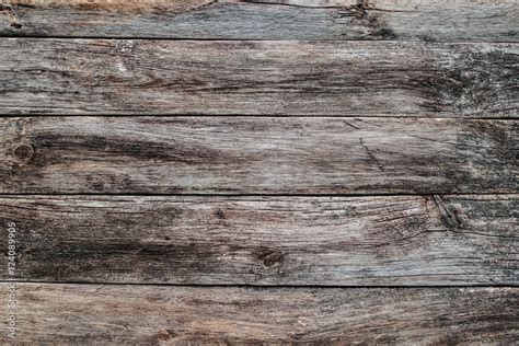 Horizontal Wooden Planks Texture Old Rustic Wood Aged Table Wall Floor Background Stock
