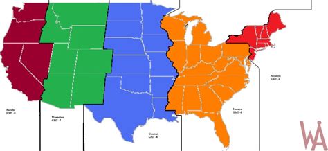 Alternate Time Zones Map Of The Usa Whatsanswer America Map North