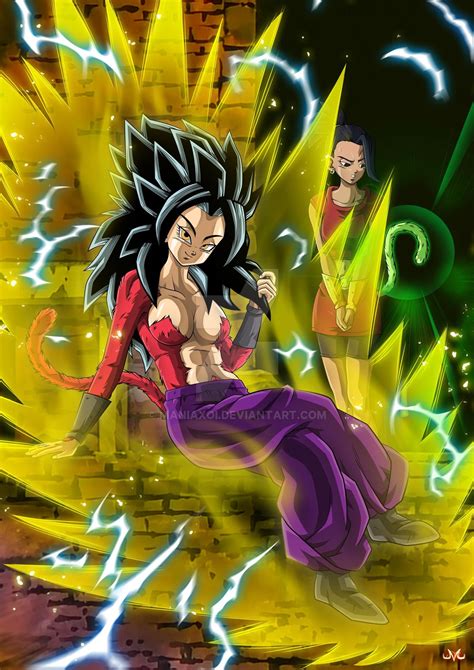 Caulifla Ssj4 And Kale By Maniaxoi On Deviantart In 2020 Dragon Ball Super Manga Anime Dragon