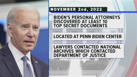 President Joe Biden Classified Documents More Found Wfaa Com