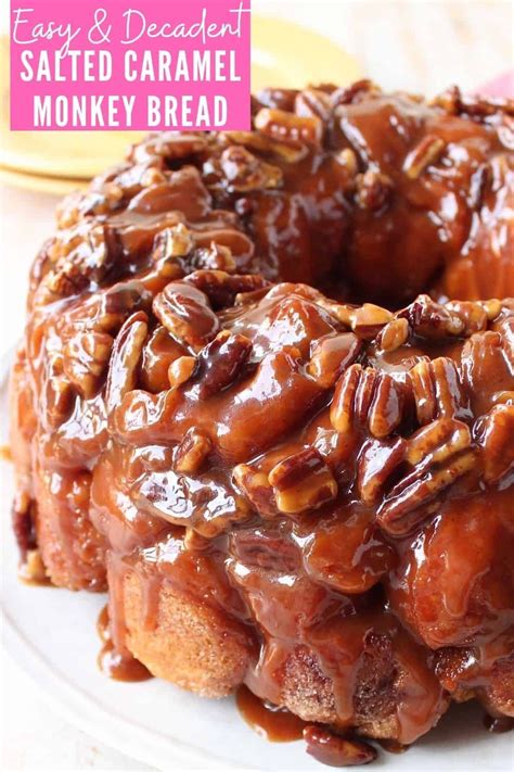 Salted Caramel And Pecans Are Added To This Easy Monkey Bread Recipe