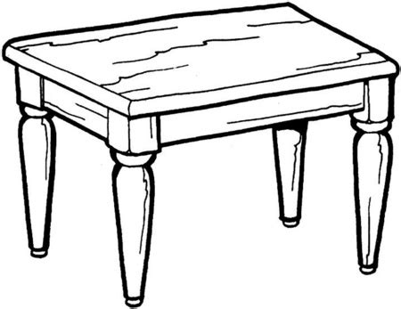 Los mejores dibujos de mesas. Sillas de madera para colorear - Imagui