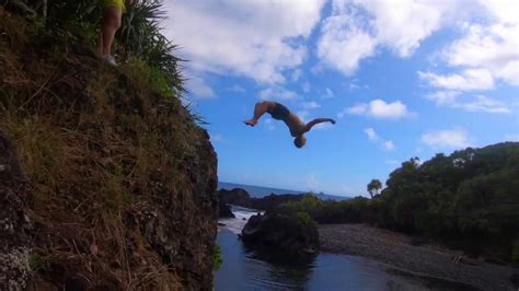 Maui Hawaii Adventure Huge Cliff Jump Wdrone Youtube
