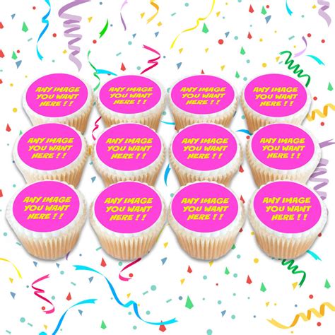 Custom Order Edible Image Cupcake Toppers Create Your Own Partycreationz