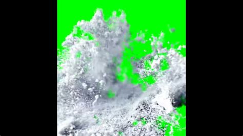 Huge Snowball Explodes On Green Screen Youtube