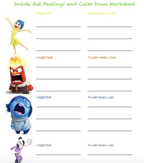 Inside Out Worksheets Pdf