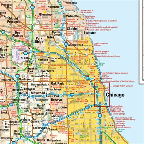 Map Of Chicago Illinois