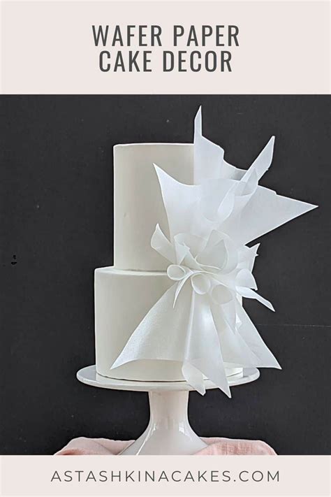 How To Make Wafer Paper Cake Decor Florea Cakes Wafer Paper Flowers