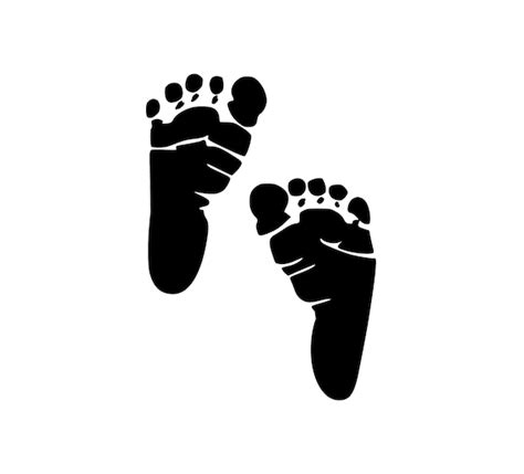 Baby Footprint Instant Download Svg Png Eps Dxf  Etsy