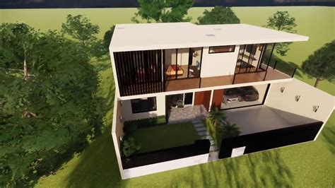 Rumah modern dengan garasi dan kolam renang yang luas. Ide Rumah Di Atas Tanah 15x15 Lengkap dengan Kolam Renang ...