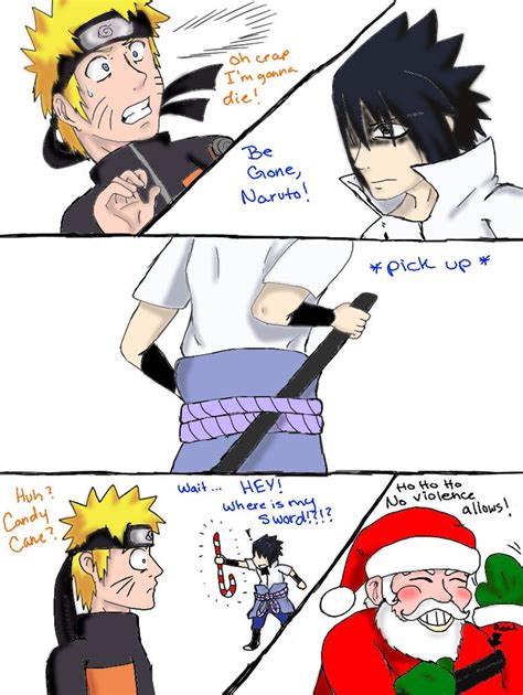 Funny Christmas Naruto N Sasuke By Uchihaclanrock On