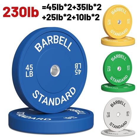Mikolo Bumper Plates 2 Inch Olympic Weight Plates For Weight Lifting