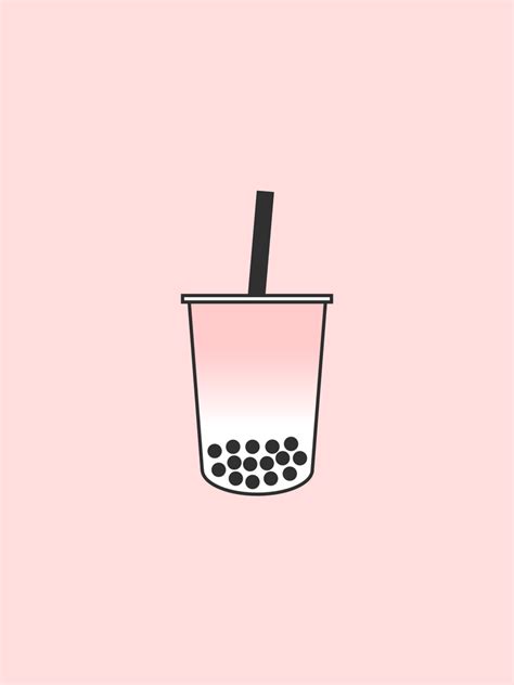 Download Pink Bubble Tea Art Print By Theaquawitch By Jamesbennett