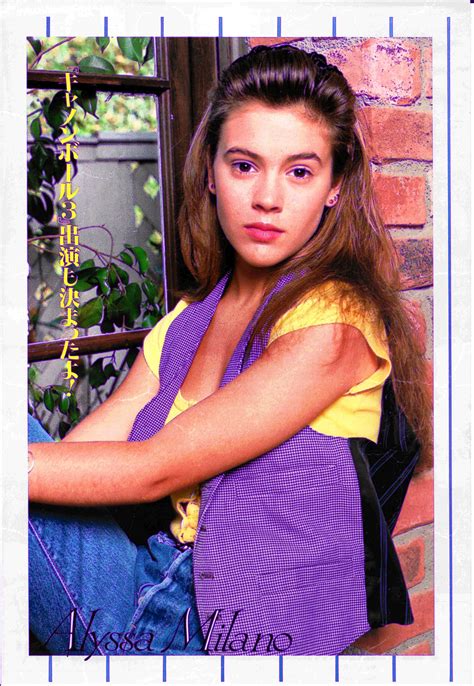 Alyssa Milano From Unk Japanese Magazine Circa Alyssa Milano