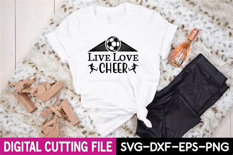 live love cheer svg design graphic by craftsa30 · creative fabrica