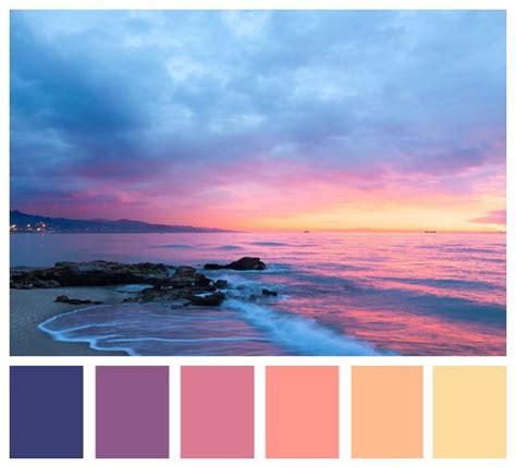 Beach Sunset Color Palette Colorsd