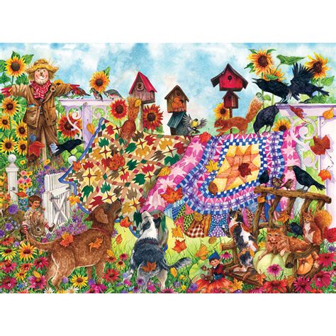 Autumn Garden Quilt 1000 Piece Jigsaw Puzzle Spilsbury