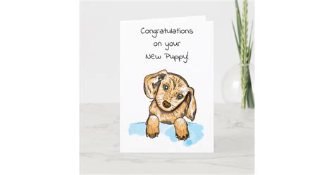 Welcome To Your New Puppy Card Zazzle