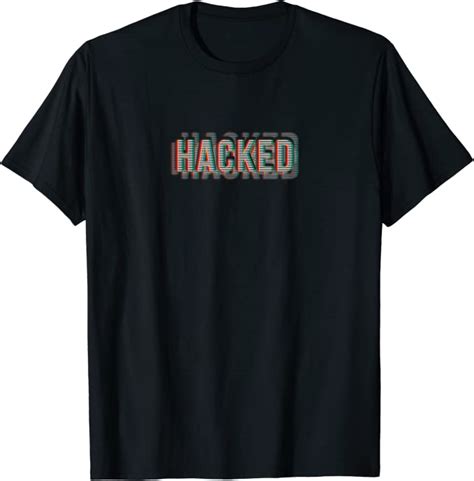 Hacker T Shirt Hacked Anonomous Computer Security Camiseta Amazon