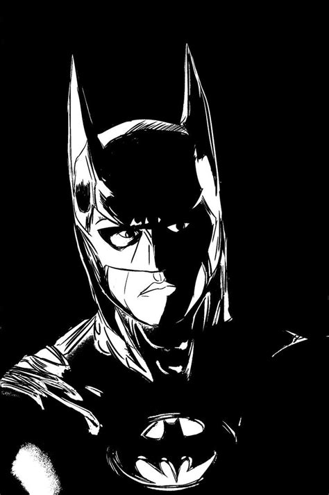 Batman Forever Black And White By Darranged On Deviantart