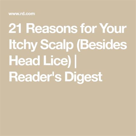 20 Reasons For Your Itchy Scalp Besides Head Lice Itchy Scalp