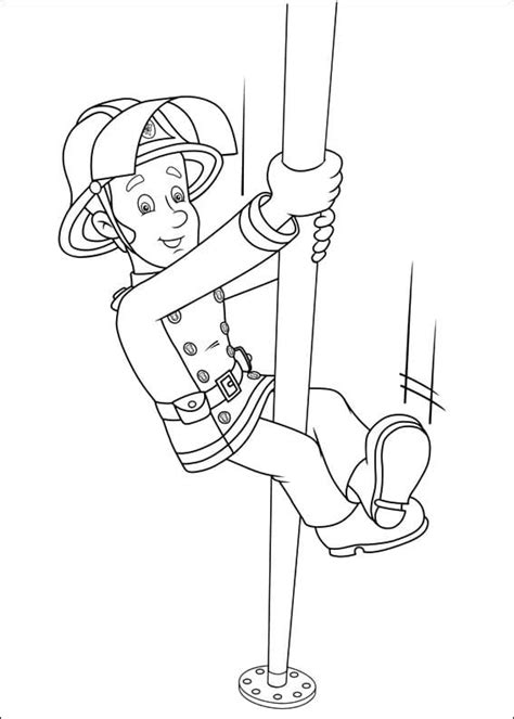 Fireman Sam Character 4 Coloring Pages Coloring Cool