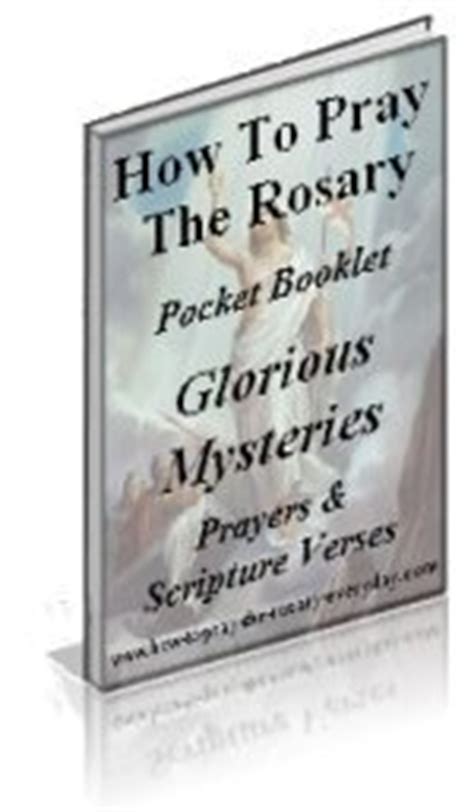 Anyone who knows six easy prayers can pray a rosary; FREE Rosary Booklets to download