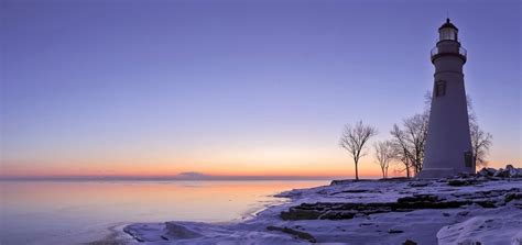 Sunrise On Lake Erie Marblehead Lighthouse Beautiful Sunrise Marblehead