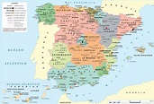 Mapa de España - Mapa Físico, Geográfico, Político, turístico y Temático.