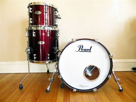 Pearl Reference Pure Black Cherry Shell Pack Reverb