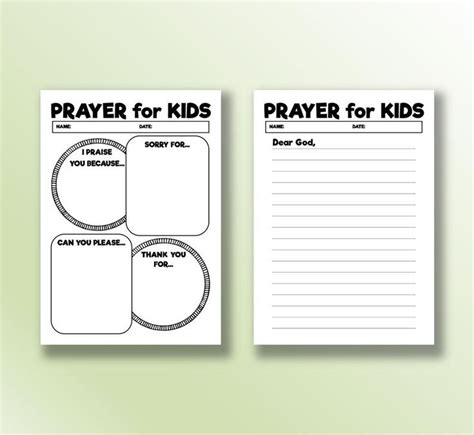 Children learn in different ways and engaging them with coloring, drawing, exercises and puzzles really helps them develop their language skills. Printable Prayer Notes for Kids | Children's Prayer Worksheet | Daily Prayer for Kids | Bible ...