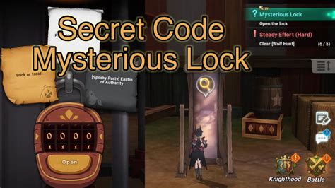Code Mysterious Lock Quest Halloween 7ds The Seven Deadly Sins Grand