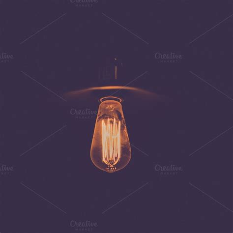 Luxury Retro Edison Light Bulb Stock Photo Containing Architecture And
