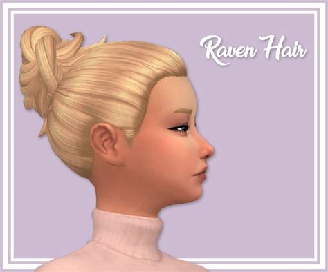 The Sims 4 Maxis Match Cc Raven Hair By Stephanine Sims Sims Sims
