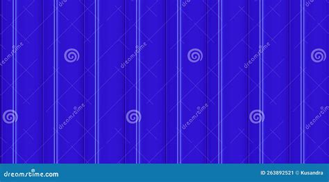 Blue Corrugated Iron Vertical Sheets Seamless Pattern Of Fence Or