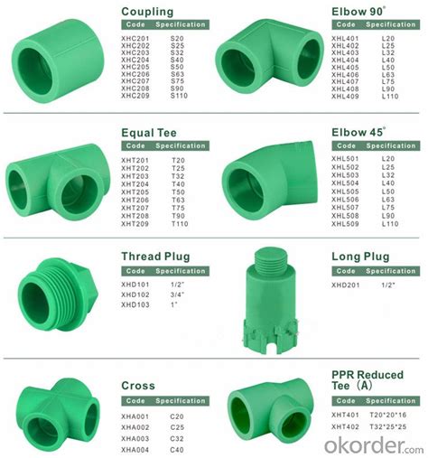Buy PPR All Plastic Fittings Pipe Plastic Material Elbow Price Size