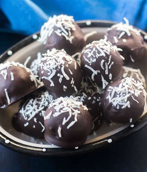 I totally got to smash my first tray to pieces because i made a couple of errors! Chocolate Coconut Bliss Balls (Vegan, Paleo, & GF ...